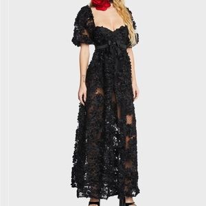 For love & lemons Astrid dress in black
